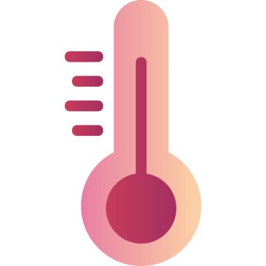 termometre simgesi vektör illüstrasyonu 