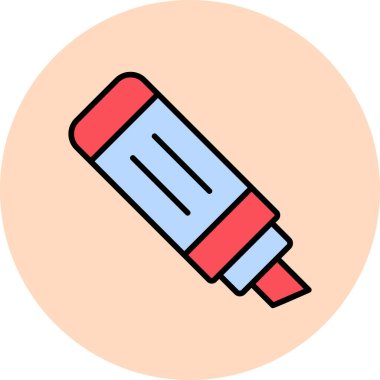 İşaretleyici. Web simgesi vektör illüstrasyonu