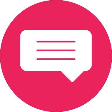 Konuş. Web simgesi basit illüstrasyon