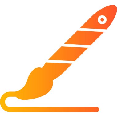 Boya fırçası. Basit resimleme