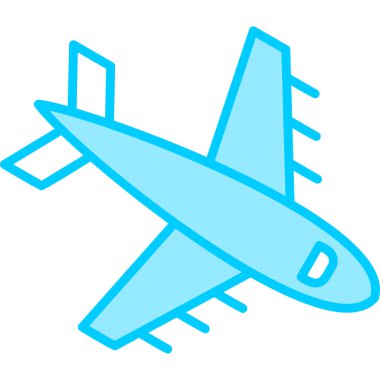 Uçak. Web simgesi basit illüstrasyon