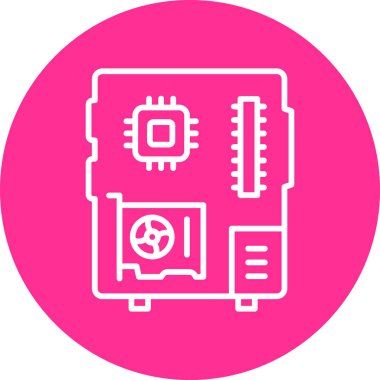 Bilgisayar. Web simgesi basit illüstrasyon 