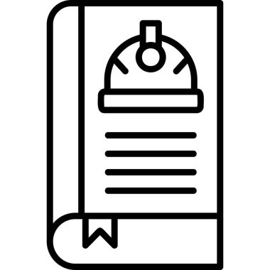 Kitap simgesi, modern tasarım illüstrasyonu