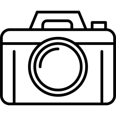 Kamera. Web simgesi basit illüstrasyon