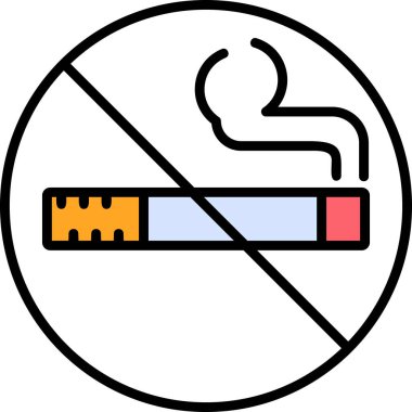 No smoking modern vector icon illustration