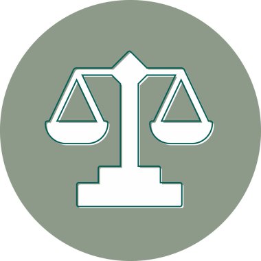 Denge kavramı. Ölçeklendirme web simgesi basit resimleme