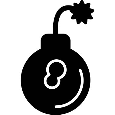 Bomba simgesinin vektör illüstrasyonu