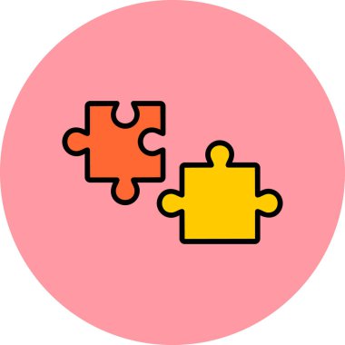 Bulmaca simgesi vektör çizimi