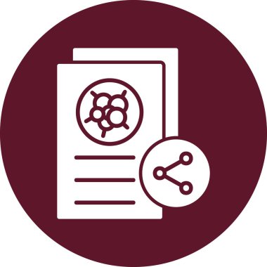 Belge simgesinin vektör illüstrasyonu