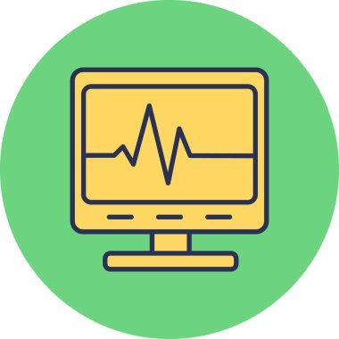 Modern sağlık simgesinin vektör illüstrasyonu