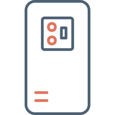 Mobil Arka Kamera, akıllı telefon aygıtının dijital illüstrasyonu 