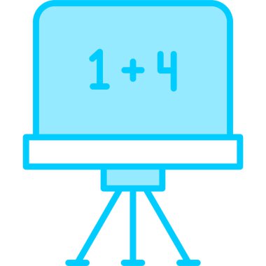 Tebeşir tahtası modern ikon vektör illüstrasyonu