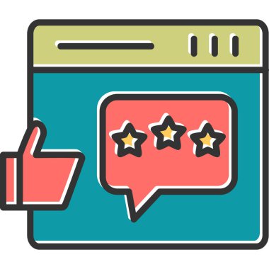 Geri besleme simgesi vektör illüstrasyonu