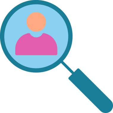 Arama simgesi vektör illüstrasyonu 