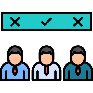 Adaylar modern simge, vektör illüstrasyonu