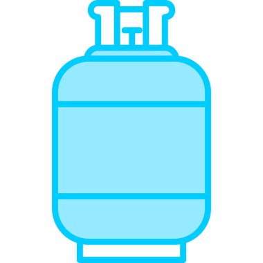 Gaz Silindirinin vektör çizimi