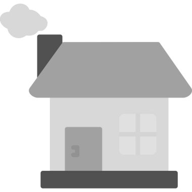 Ev. Web simgesi basit illüstrasyon