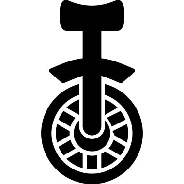 Tek tekerli ağ simgesi basit illüstrasyon