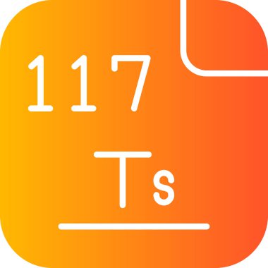 Tennessine icon modern vector illustration