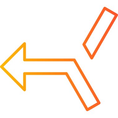 Okları basit simge, vektör illüstrasyonuyla birleştir