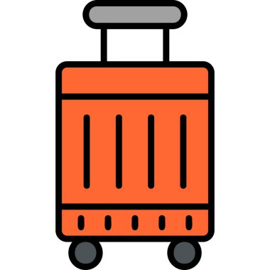 Çanta. Web simgesi vektör illüstrasyonu