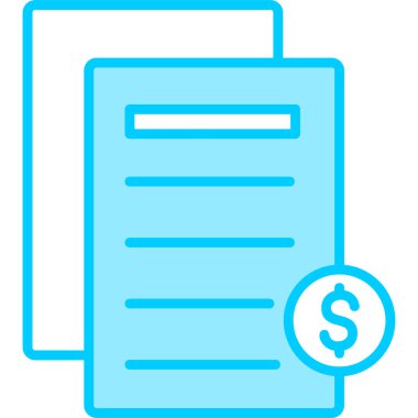 Fatura. Web simgesi basit illüstrasyon