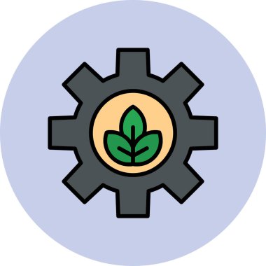 Sürdürülebilirlik simgesi, vektör çizimi