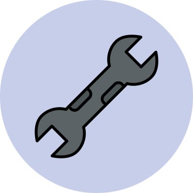 İngiliz anahtarı. Web simgesi basit tasarım