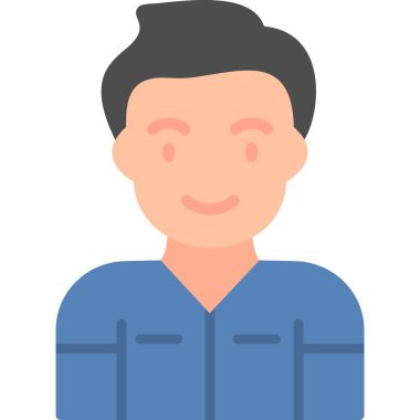 Dişçi insan avatarının grafik çizimi 