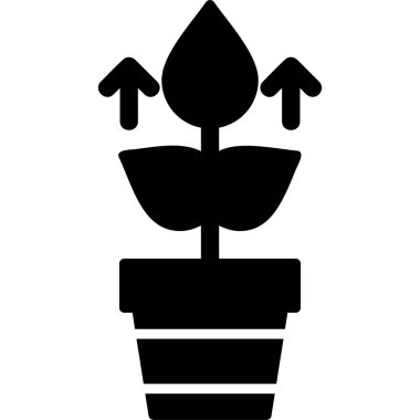 Büyüme simgesi, modern tasarım illüstrasyonu