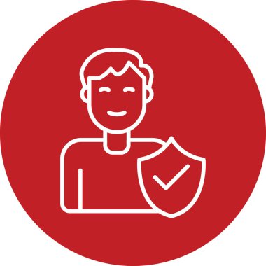 Trust Man, User logo, simple icon for web page 