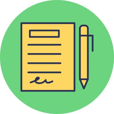 Planlayıcı web simgesi basit illüstrasyon