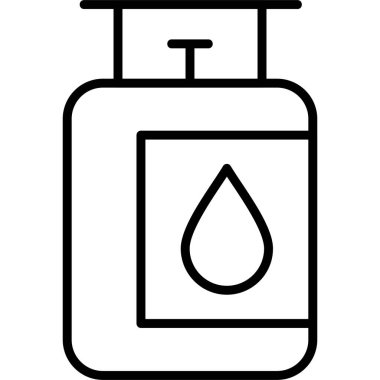 gaz tankı ikonu vektör illüstrasyonu