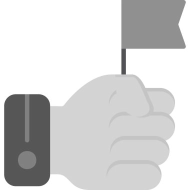  Eylemci simge vektör illüstrasyonu