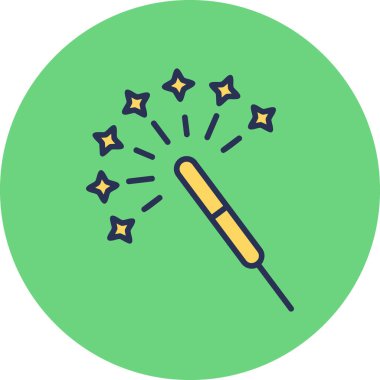 Firecracker simgesi, modern tasarım illüstrasyonu