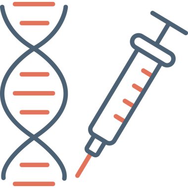 dna. Web simgesi basit illüstrasyon