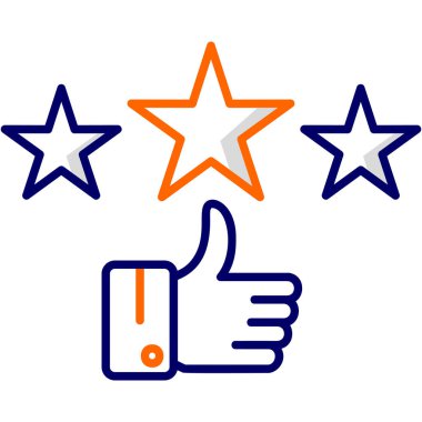 yıldız simgesi vektör illüstrasyonu