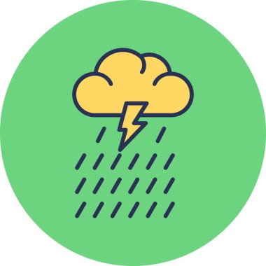 Rain modern vector icon illustration