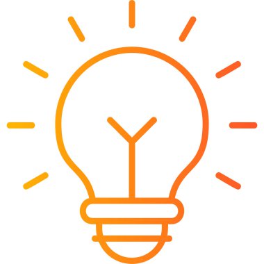 Fikir modern simgesi, vektör illüstrasyonu