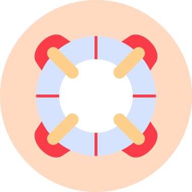 Yaşam halkası simgesi, modern tasarım çizimi