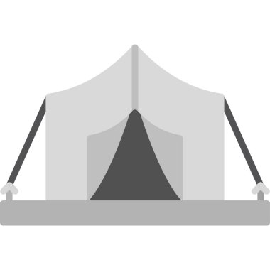 Çadır. Web simgesi basit illüstrasyon