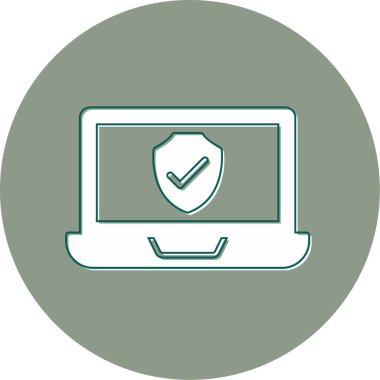 Bilgisayar. Web simgesi basit illüstrasyon