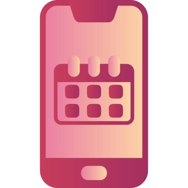 Smartphone Simgesi, vektör illüstrasyonu