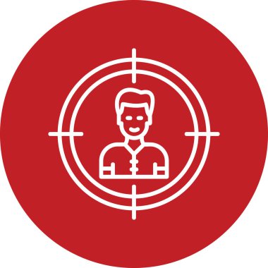 hedef simge vektör illüstrasyonu