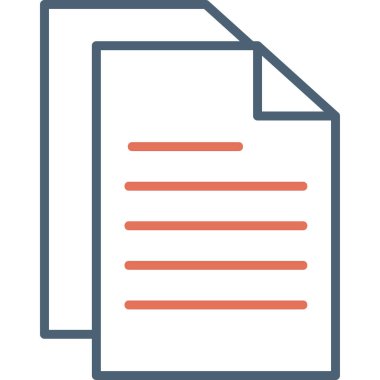 Belge simgesinin vektör illüstrasyonu