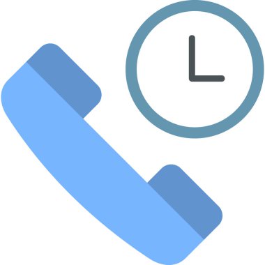 Çağrı bekleme modern simge vektör çizimi