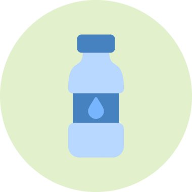 Su şişesi, içecek grafik illüstrasyon  