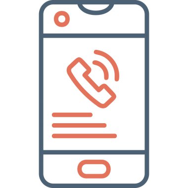 - Telefon. Web simgesi basit illüstrasyon