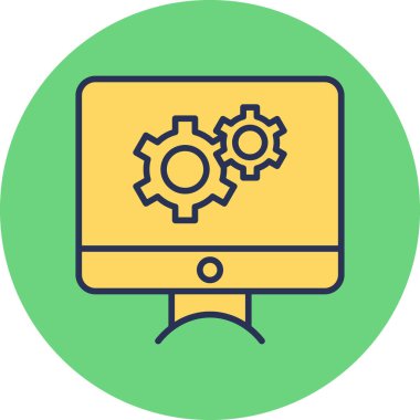 seo modern simgesinin vektör illüstrasyonu