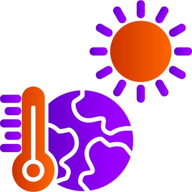Sıcak hava modern simgesi, vektör illüstrasyonu
